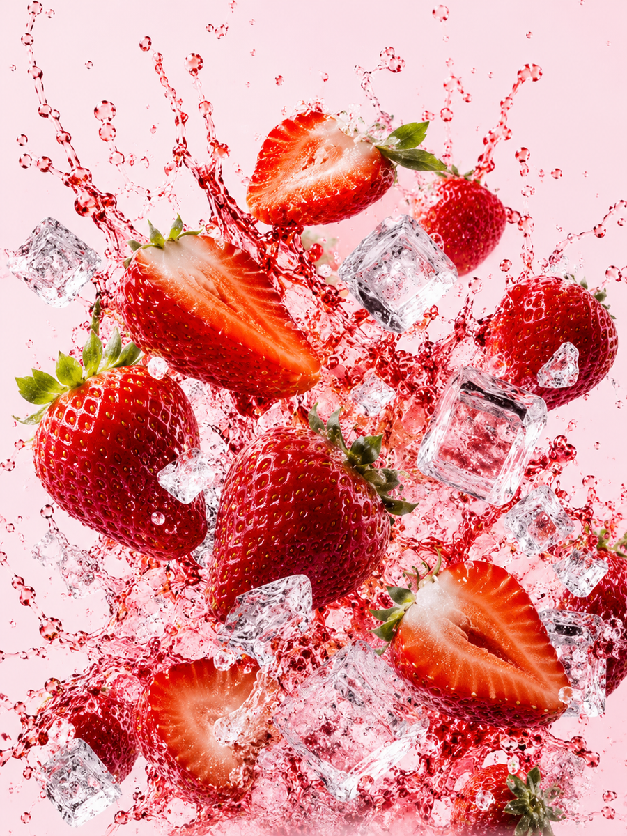 Strawberry ice